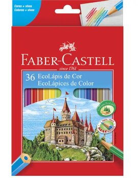 LAPIS DE COR ECOLAPIS DE COR LVM 36 CORES FABER CASTELL