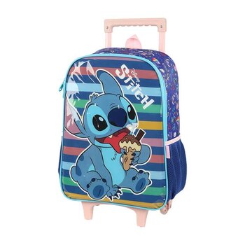 MOCHILA STITCH COM RODAS AZUL
