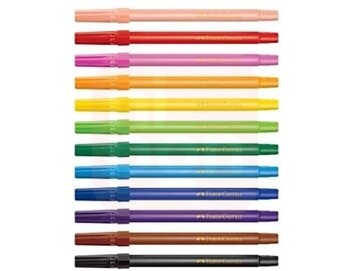 CANETINHA HIDROGRAFICA 12 CORES - FABER CASTELL