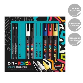 POSCA ARTIST S COLLECTION C/7 UN + PIN