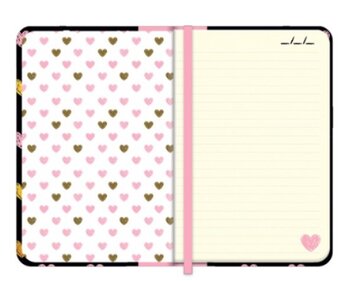 CADERNO LOVESKINE BLACK HEART CAPA DURA 96FLS