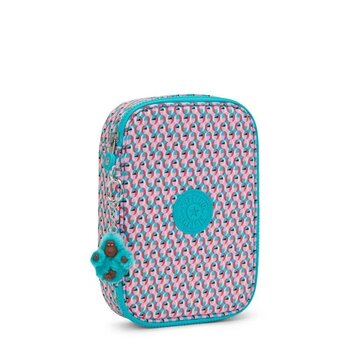 KIPLING 100 PENS ESTOJO ESTAMPADO POPPY GEO