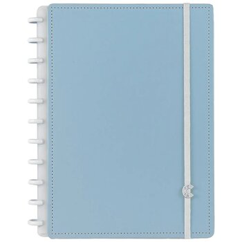 CADERNO AZUL PASTEL - MEDIO
