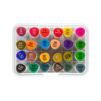 MARCADOR ARTÍSTICO EVOKE DUAL MARKER - ESTOJO 24 CORES BRW 5141