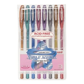 KIT CANETA NOBLE METAL EST C/8 PCS