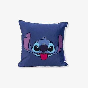 ALMOFADA FIBRA VELUDO 25X25CM STITCH GOOD VIBES