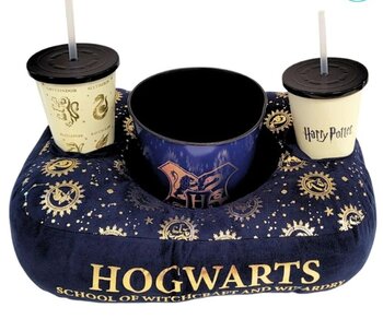 KIT ALMOFADA PIPOCA FIBRA SUEDE HARRY POTTER CASAS