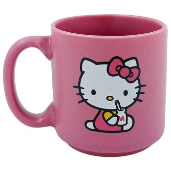 CANECA MINI TINA 100ML HELLO KITTY ROSA