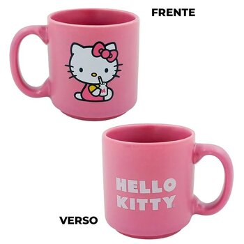 CANECA MINI TINA 100ML HELLO KITTY ROSA