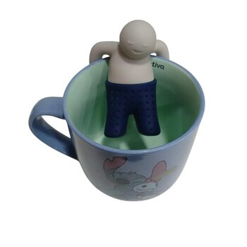 CANECA 350ML C/INFUSOR P/ CHA STITCH