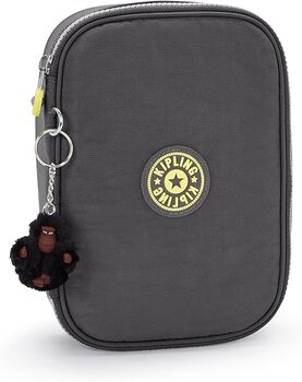 ESTOJO KIPLING 100 PENS CINZA