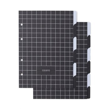 CADERNO CRIATIVO ARGOLADO ASTRAL PAUTADO 17X24 ECLIPSE PRETO