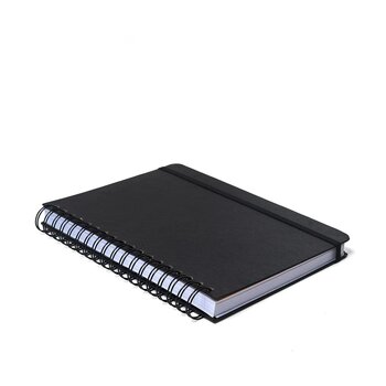 CADERNO ESPIRAL CLASSICA PAUTADO 17X24 PRETA 10 MATERIAS 160 FLS