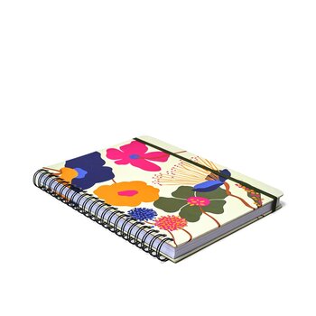 CADERNO ESPIRAL POLEN PAUTADO 20X28 AROMAS OFF WHITE 10 MATERIAS 160 FLS