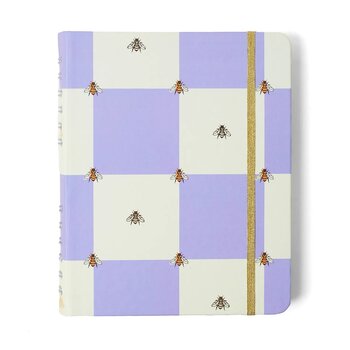 CADERNO ORGANIZADOR MELISSA PAUTADO & PONTADO A5 CASA DAS ABELHAS LILAS