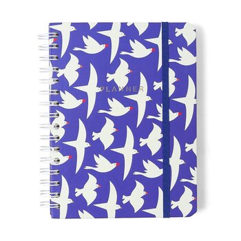PLANNER PERMANENTE WIRE-O LITORAL SEMANAL NOTAS A5 REVOADA AZUL