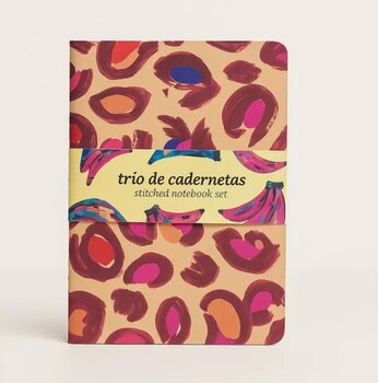TRIO DE CADERNETAS COR DE BANANA