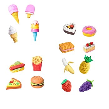 MINI BORRACHA FOOD TRENDS MARMITINHA C/ 4 BORRACHAS