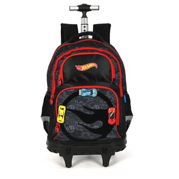 MOCHILA COM RODAS HOT WHEELS PRETO UN